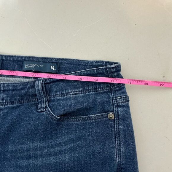 J. Jill authentic fit slim ankle jeans size 14P - Picture 6 of 7